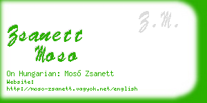 zsanett moso business card